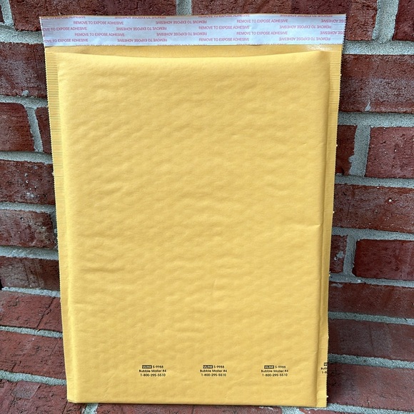 ULINE 18 Pack of 9.5”Wide x 14.5”Long Kraft Bubble Mailer Padded Envelop… - Picture 2 of 5